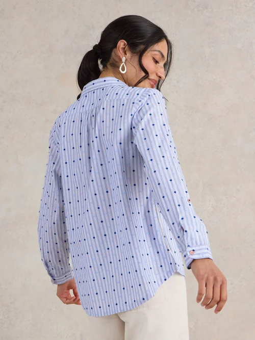 Bluse Sophie aus Bio-Baumwolle - Lgt Blue - 52 Bild 4