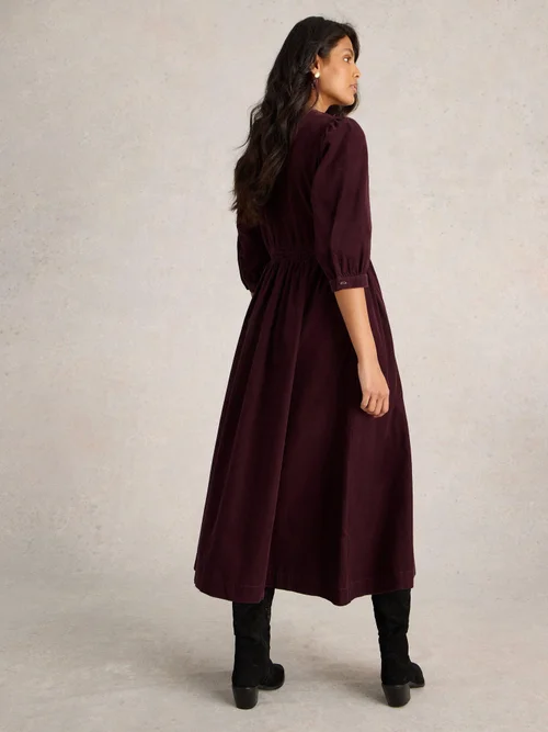 Kordkleid Lucy - Dk Plum - 52/R Bild 4