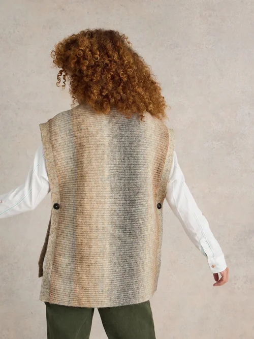 Strickponcho in Space-Dye-Optik - Nat Mlt - XL Bild 4