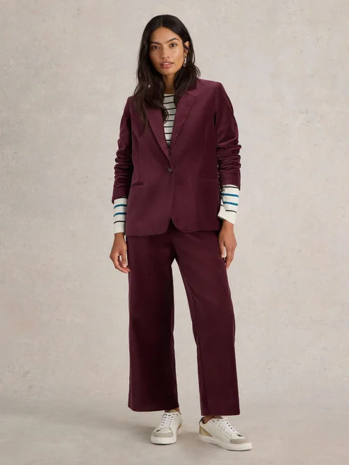 Samtblazer Evelyn - Dk Plum - 52 Bild 2