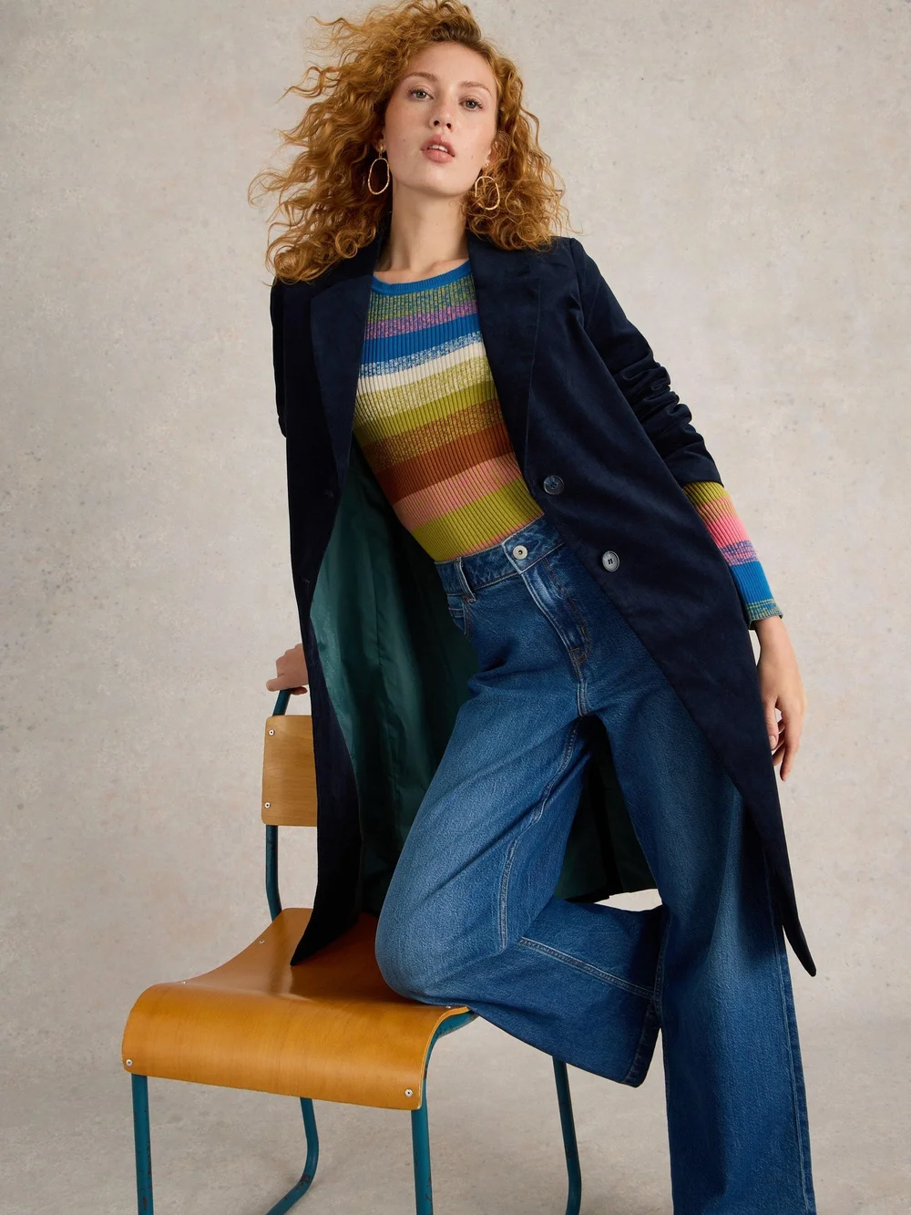 Samtmantel Kamila - Dark Navy - 40/R Bild 1