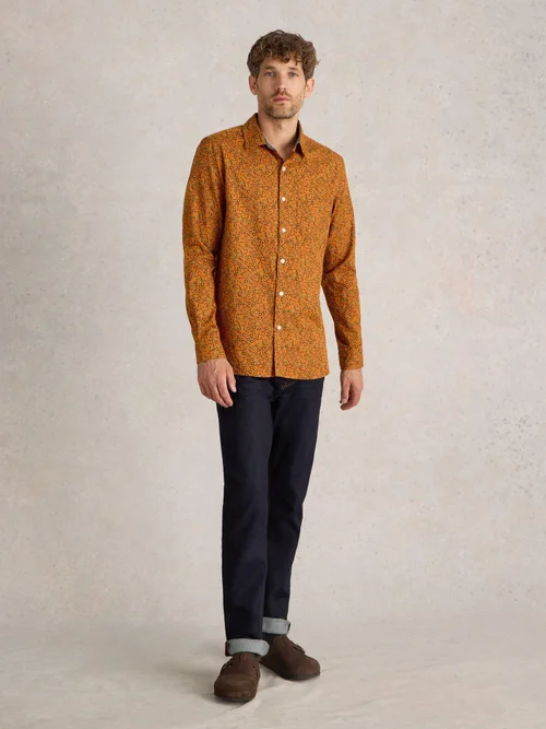 Hemd mit Dornenprint - Orange Mlt - XXXL Bild 2