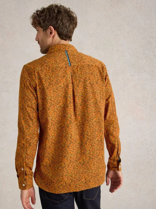 Hemd mit Dornenprint - Orange Mlt - XXXL Bild 4