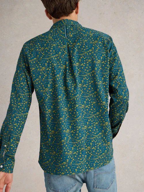 Hemd mit Dornenprint - Blue Pr - XXXL Bild 4