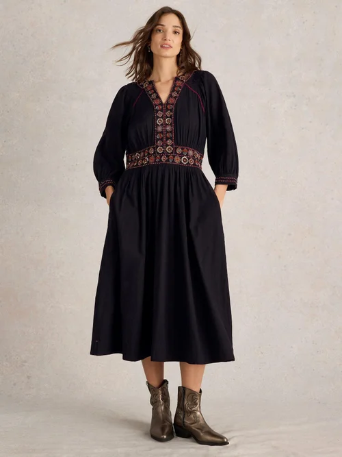 Verziertes Kleid Finn - Blk Mlt - 34 Bild 2