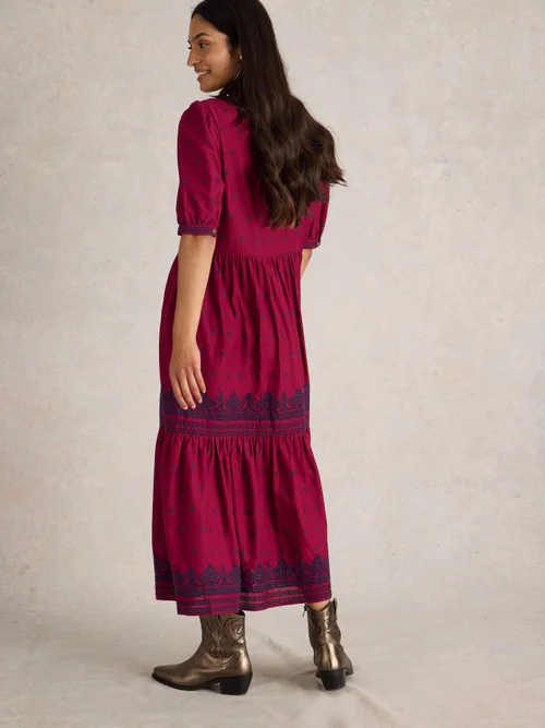 Besticktes Kleid Polly - Red Mlt - 52 Bild 4