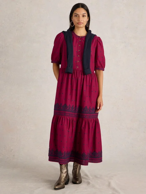 Besticktes Kleid Polly - Red Mlt - 52 Bild 2