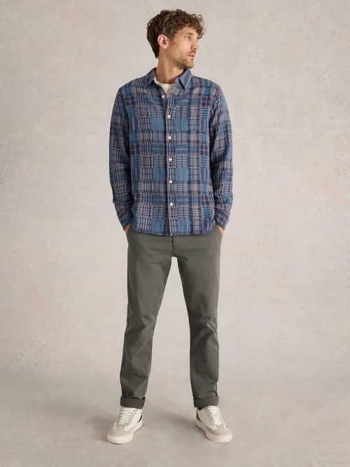 Patchwork Karohemd - Grey Mlt - XS Bild 2