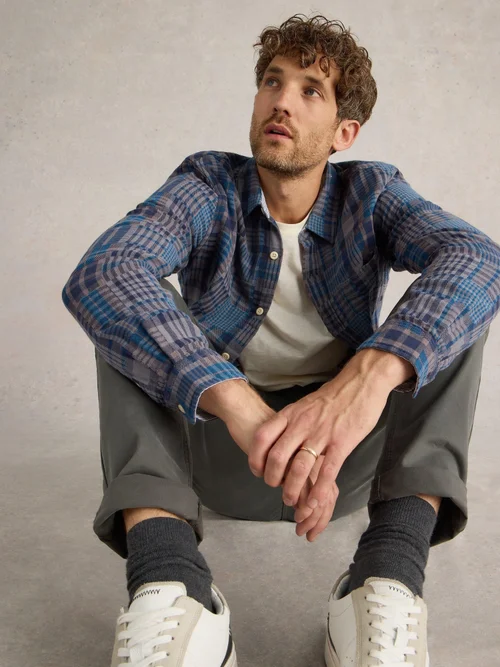 Patchwork Karohemd - Grey Mlt - XS Bild 1