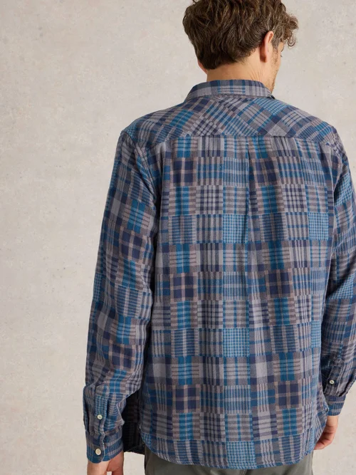 Patchwork Karohemd - Grey Mlt - XS Bild 4