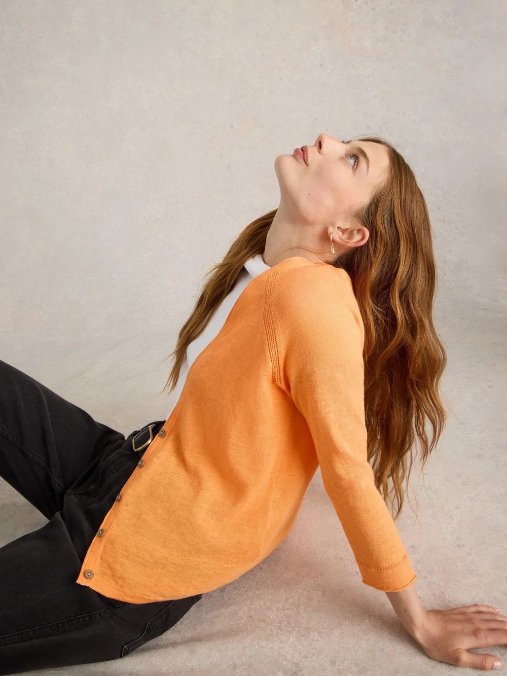 Strickjacke Naria - Mid Orange - 52 Bild 1