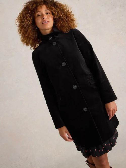 Samtmantel Karla - Pure Blk - 52/R Bild 3