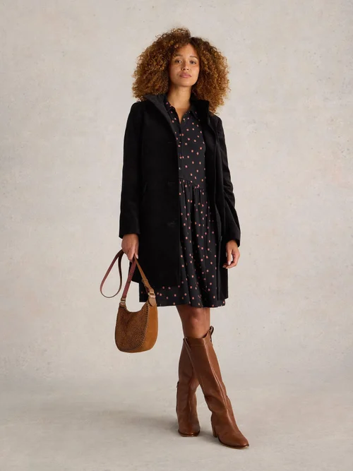 Samtmantel Karla - Pure Blk - 52/R Bild 2