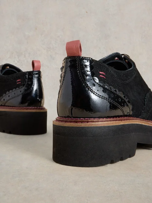 Chunky Budapester Halbschuhe - Pure Blk - 40 Bild 4