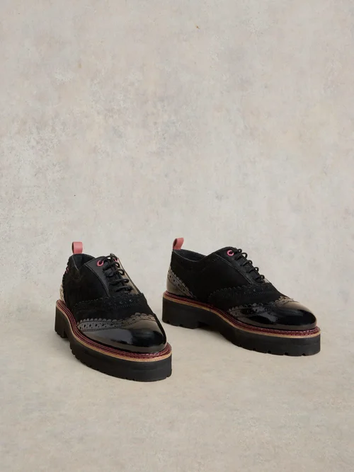 Chunky Budapester Halbschuhe - Pure Blk - 40 Bild 3