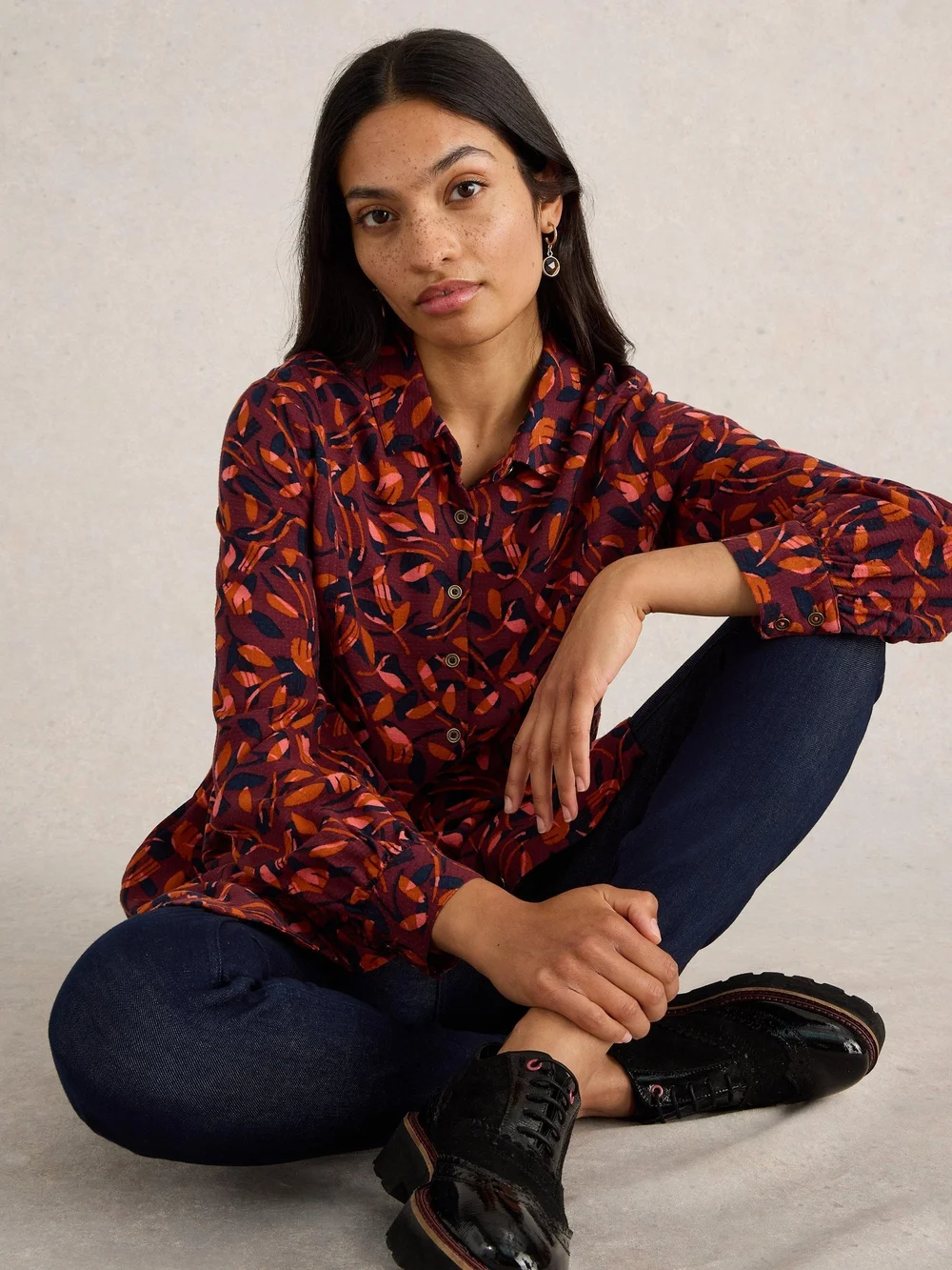 Tunika Farley - Plum Pr - 52/R Bild 1