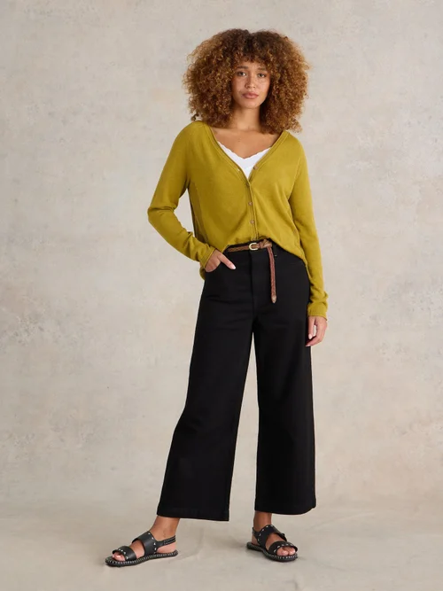 7/8-Jeans Tia mit weitem Bein - Pure Blk - 52/R Bild 2