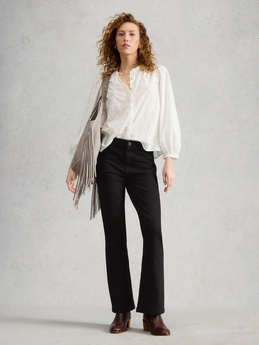 Bootcut Jeans Harriet - Blk Denim - 52/R Bild 1