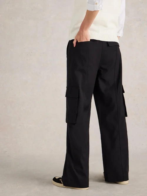 Cargohose Fern mit weitem Bein - Pure Blk - 52 Bild 4