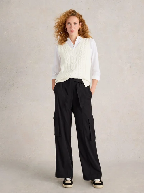 Cargohose Fern mit weitem Bein - Pure Blk - 52 Bild 2