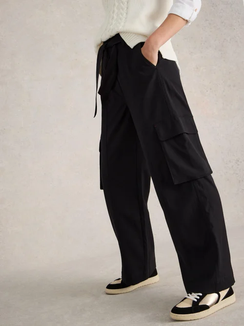 Cargohose Fern mit weitem Bein - Pure Blk - 52 Bild 3