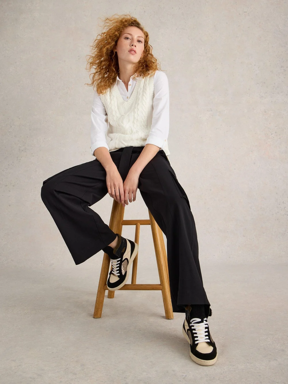 Cargohose Fern mit weitem Bein - Pure Blk - 52 Bild 1