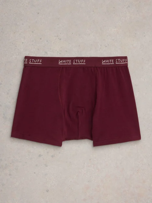 2-er Pack Boxershorts - Uni & Gestreift - Plum Mlt - XL Bild 3