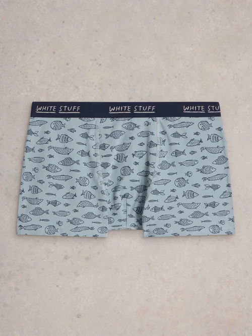2-er Pack Boxershorts - Uni & Print - Navy Multi - S Bild 3