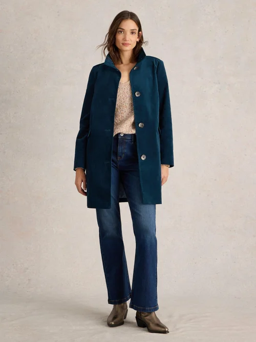 Samtmantel Karla - Dk Teal - 52/R Bild 2