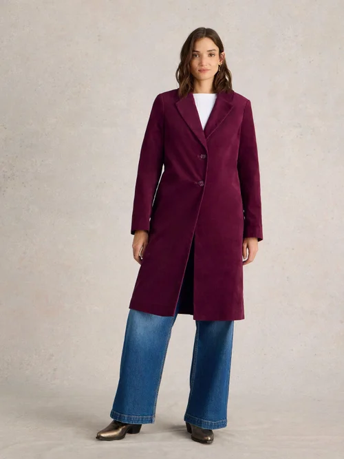 Samtmantel Kamila - Dk Plum - 52/R Bild 2