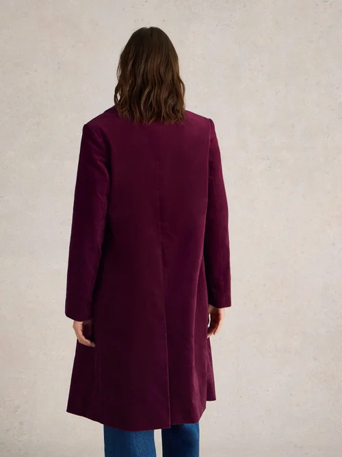 Samtmantel Kamila - Dk Plum - 52/R Bild 4