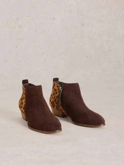 Wildlederstiefeletten Willow in Ponyfelloptik - Brown Mlt - 41 Bild 2