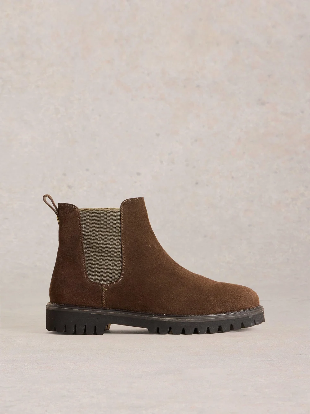 Chunky Chelsea Boots aus Wildleder - Dk Brown - 46 Bild 1