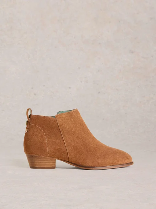 Wildlederstiefeletten mit weiter Passform - Mid Tan - 41 Bild 1