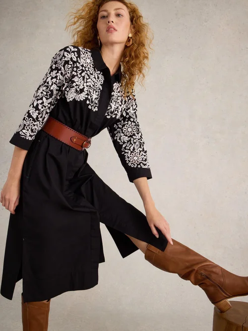 Besticktes Blusenkleid Thyme - Blk Mlt - 52 Bild 1