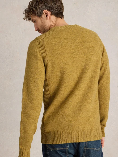 Longsleeve Henley - Dk Yellow - XXXL Bild 4