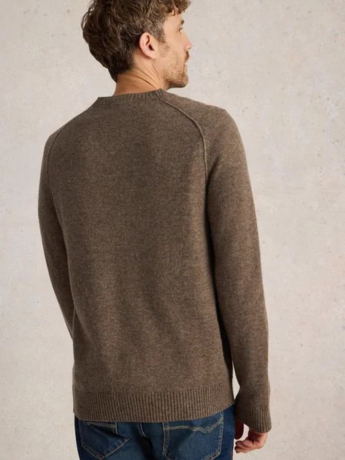Pullover aus Lammwollmischung - Dk Nat - XS Bild 4