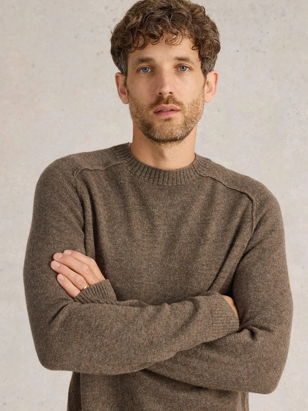 Pullover aus Lammwollmischung - Dk Nat - XS Bild 1