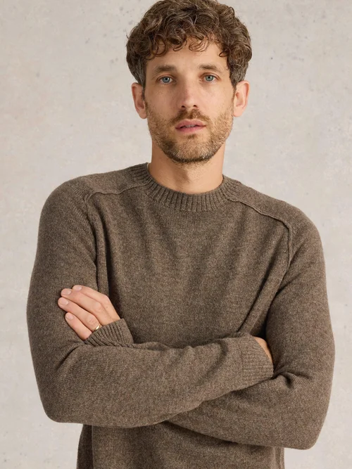 Pullover aus Lammwollmischung - Dk Nat - XS Bild 1