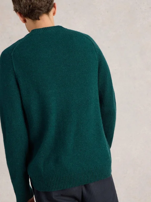 Pullover aus Lammwollmischung - Mid Green - XXXL Bild 4