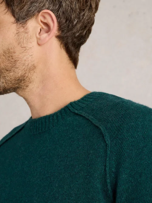 Pullover aus Lammwollmischung - Mid Green - XXXL Bild 3