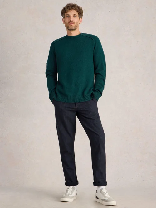 Pullover aus Lammwollmischung - Mid Green - XXXL Bild 2
