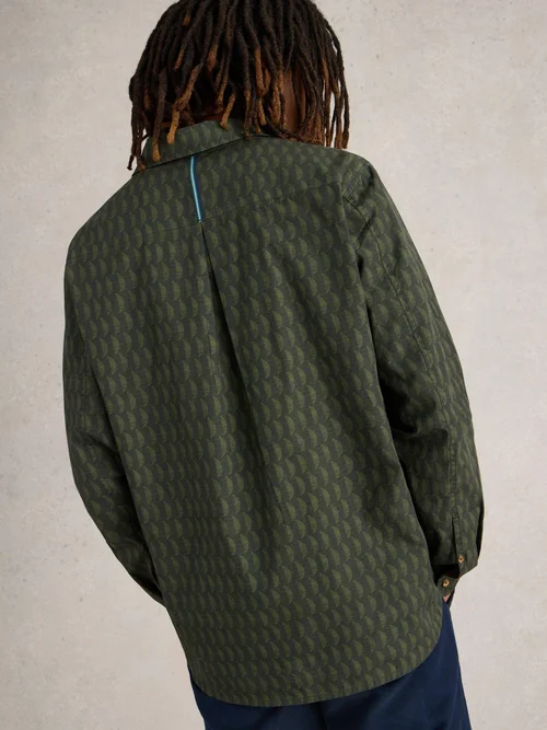 Langarmhemd mit Print - Green Pr - XXXL Bild 4