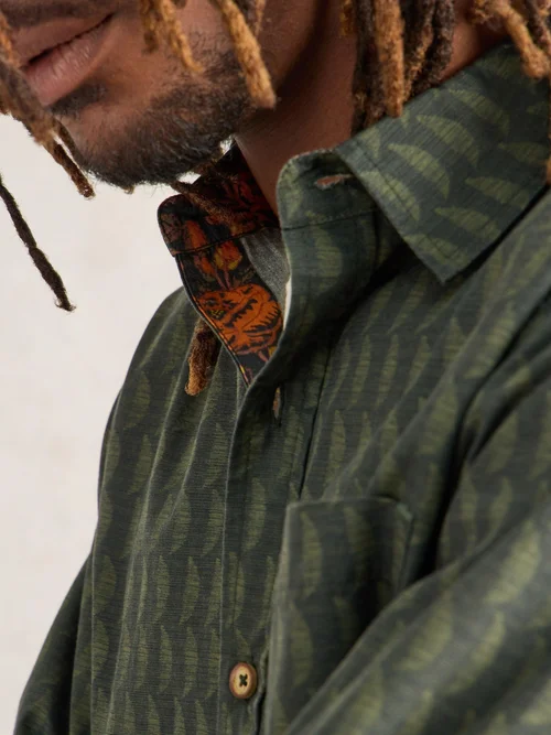 Langarmhemd mit Print - Green Pr - XXXL Bild 3