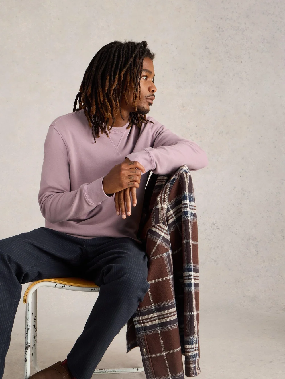 Sweatshirt mit Rundhalsausschnitt - Mid Pink - XXXL Bild 1