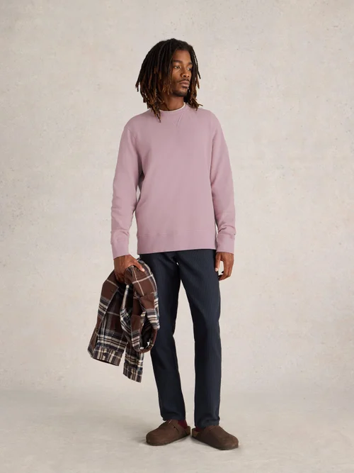 Sweatshirt mit Rundhalsausschnitt - Mid Pink - XXXL Bild 2