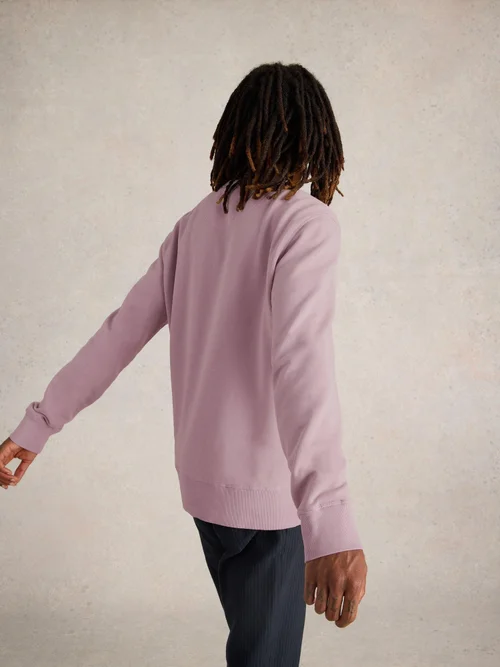 Sweatshirt mit Rundhalsausschnitt - Mid Pink - XXXL Bild 4
