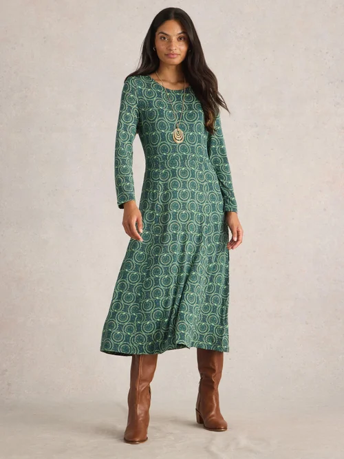 Jerseykleid Madeline - Teal Pr - 52/R Bild 2