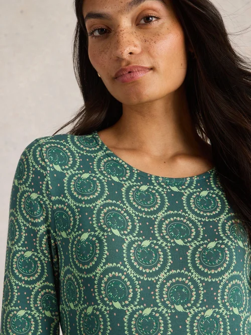 Jerseykleid Madeline - Teal Pr - 52/R Bild 3