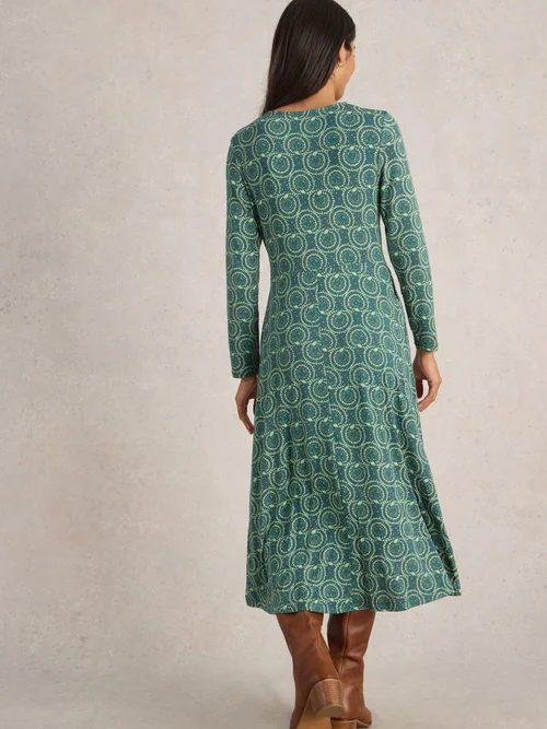 Jerseykleid Madeline - Teal Pr - 52/R Bild 4